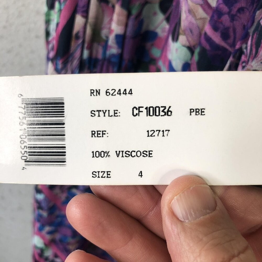 Nicole Miller Dress Womens 4 Halter Maxi Floral Wedding Party Formal Event - Picture 7 of 16